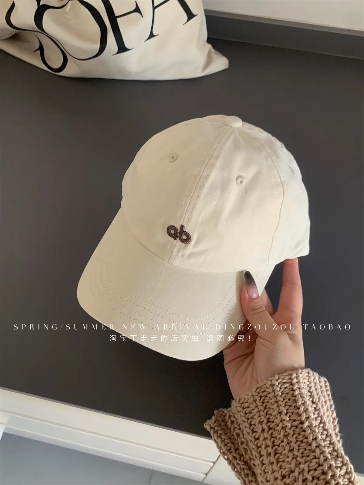 American Style Vintage Embroidered Letter Baseball Cap Men Women Soft Cotton Large Head — feature 29