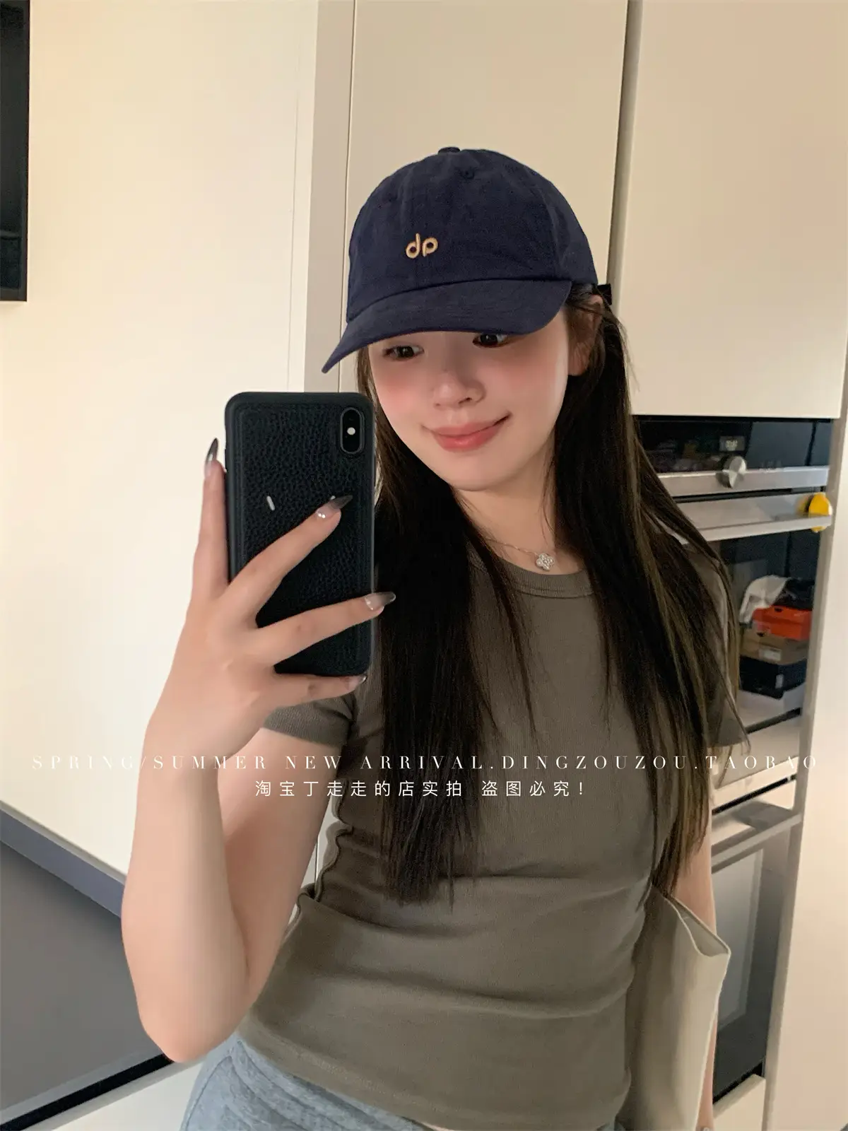American Style Vintage Embroidered Letter Baseball Cap Men Women Soft Cotton Large Head — feature 6