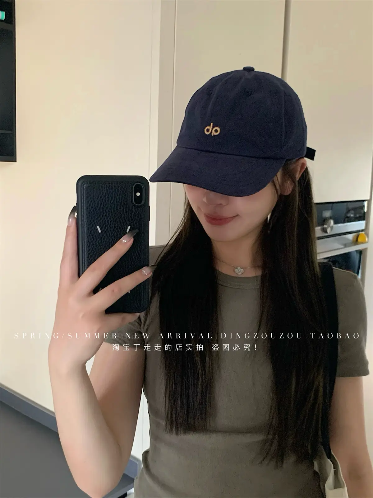 American Style Vintage Embroidered Letter Baseball Cap Men Women Soft Cotton Large Head — feature 7