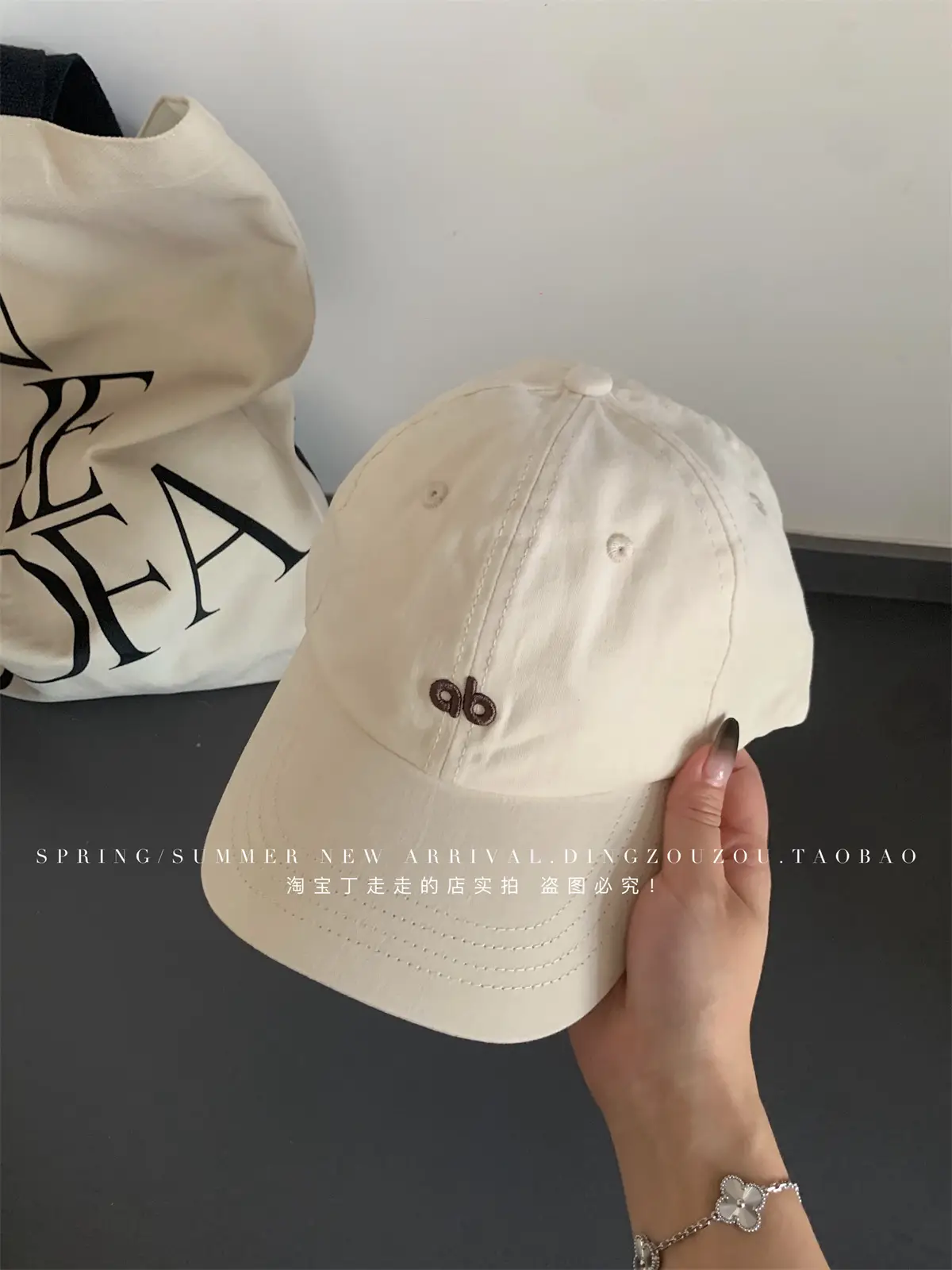 American Style Vintage Embroidered Letter Baseball Cap Men Women Soft Cotton Large Head - Image 3