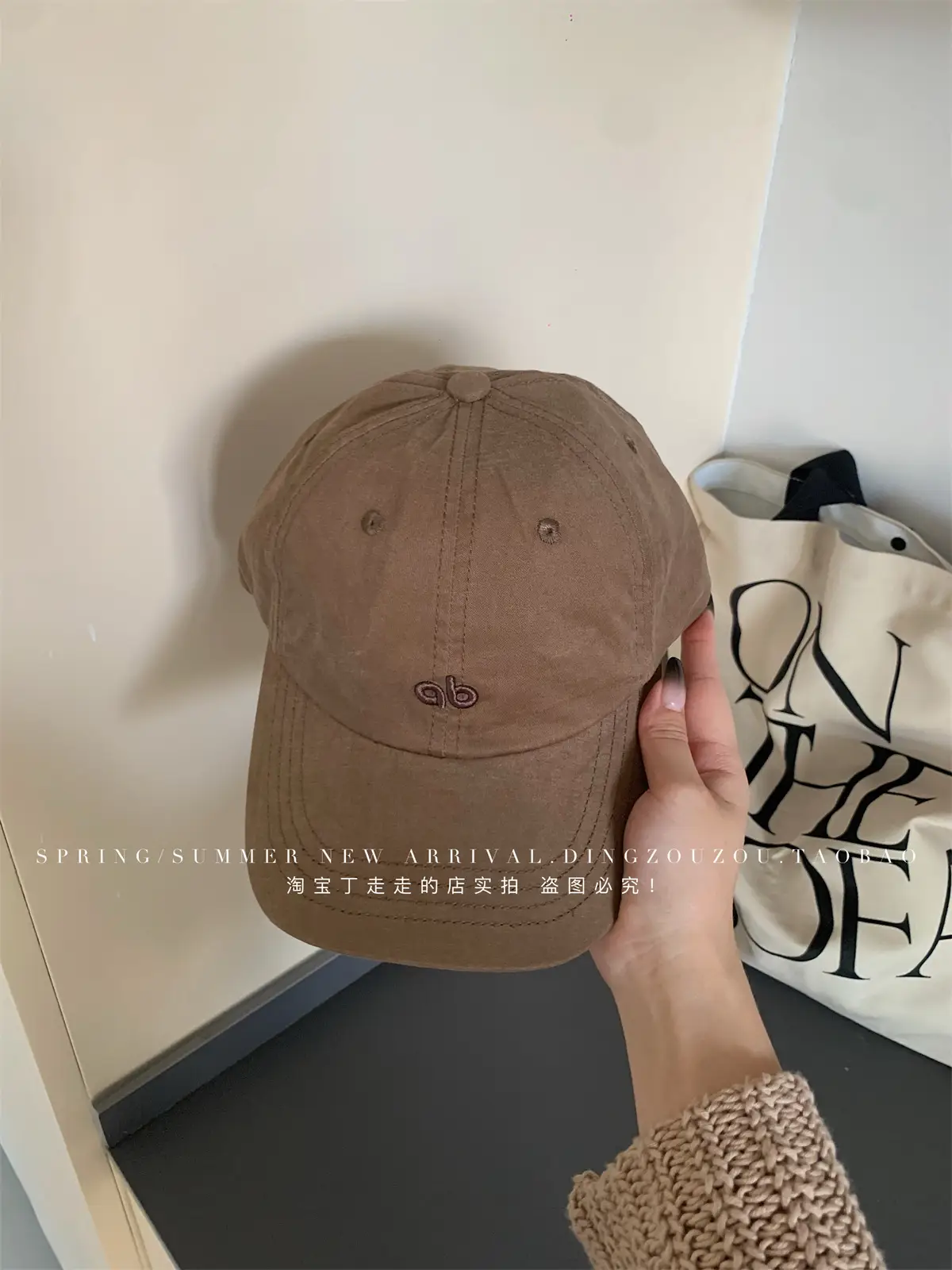 American Style Vintage Embroidered Letter Baseball Cap Men Women Soft Cotton Large Head - Image 5
