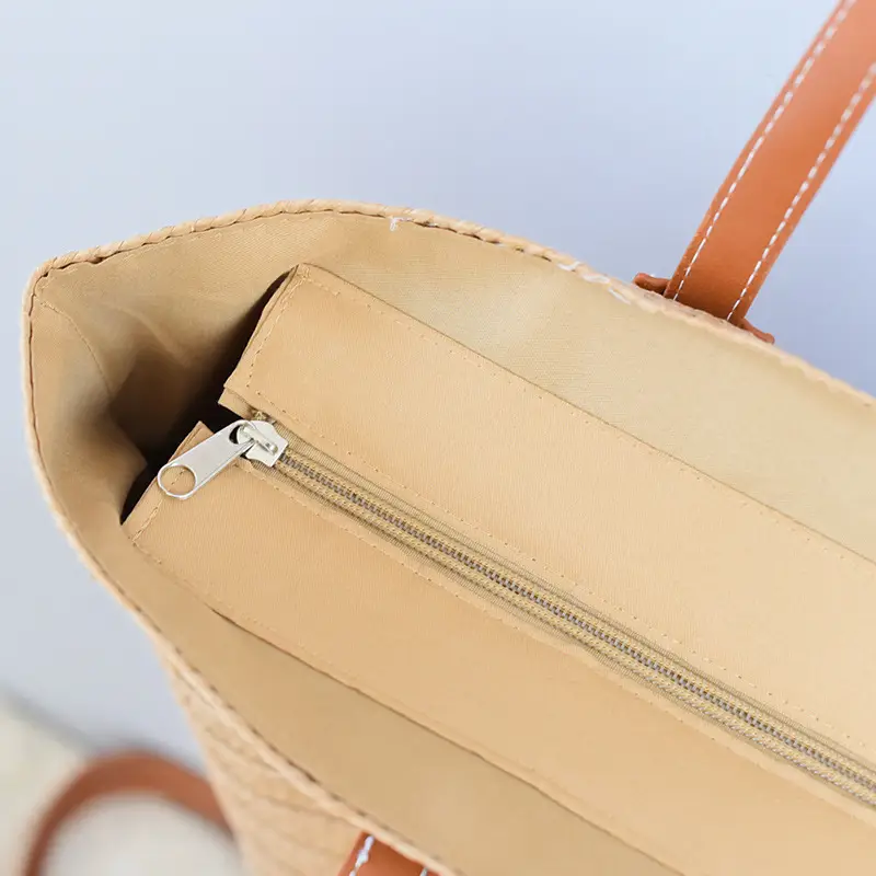 Women Straw Crossbody & Tote Bag Large Capacity — feature 6