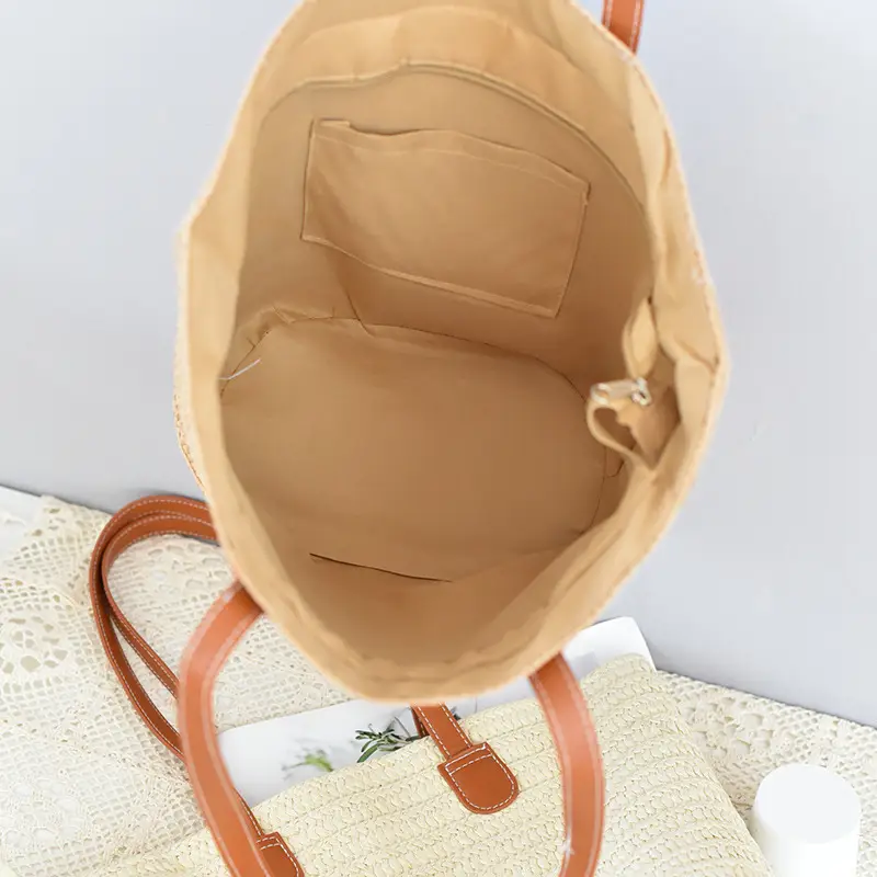Women Straw Crossbody & Tote Bag Large Capacity — feature 7