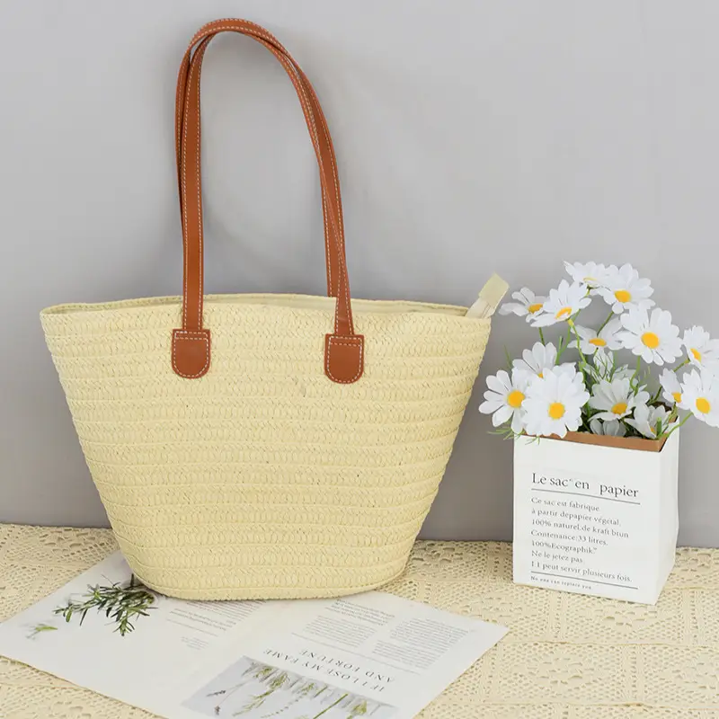 Women Straw Crossbody & Tote Bag Large Capacity — feature 9