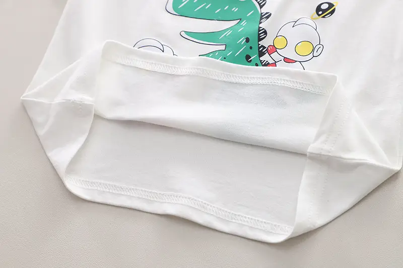 Boys Baby Dinosaur T-Shirt Shorts Set White Blue 1.5Y — feature 15