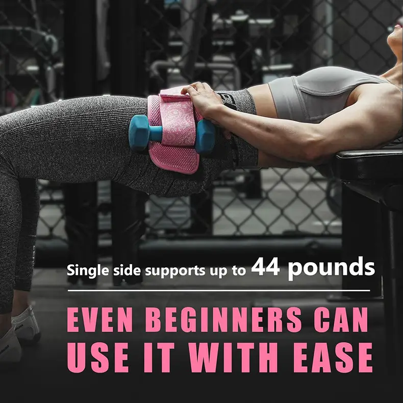 Pink Hip Push Belt Weight-Bearing Fitness Belt for Men Women — feature 1