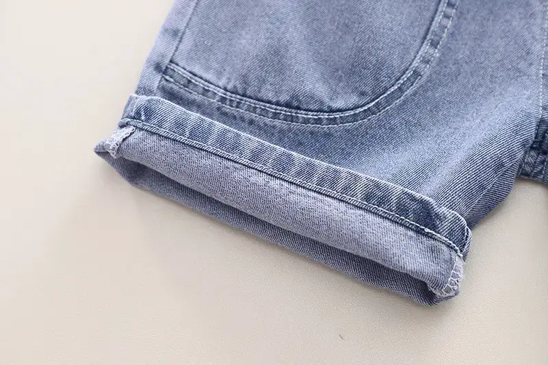 Blue Monstoro Cartoon T-Shirt & Denim Shorts Set for Boys — feature 13