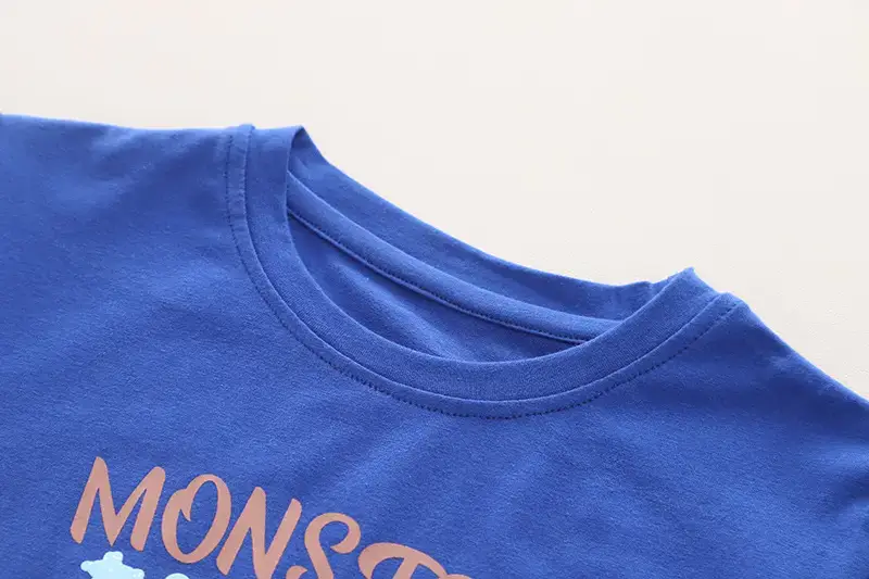 Blue Monstoro Cartoon T-Shirt & Denim Shorts Set for Boys — feature 5