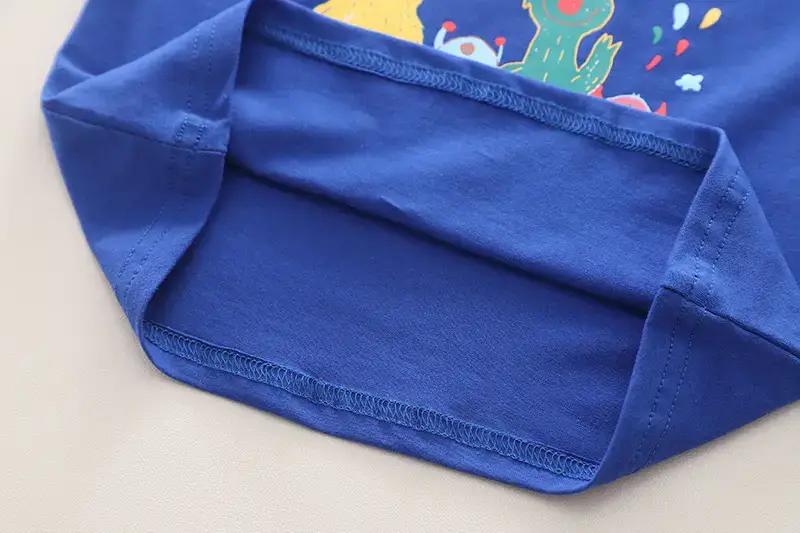 Blue Monstoro Cartoon T-Shirt & Denim Shorts Set for Boys — feature 9