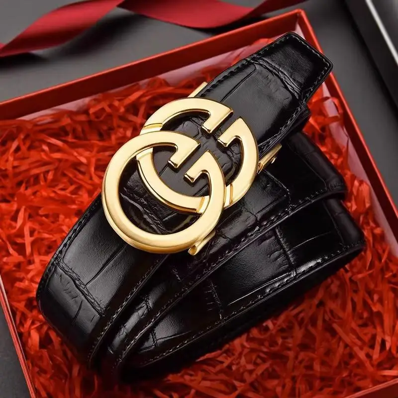 Men's Black Gold GG Belt for Men