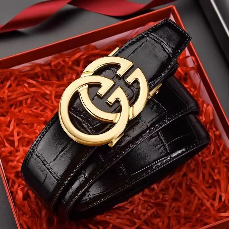 Men's Black Gold GG Belt for Men