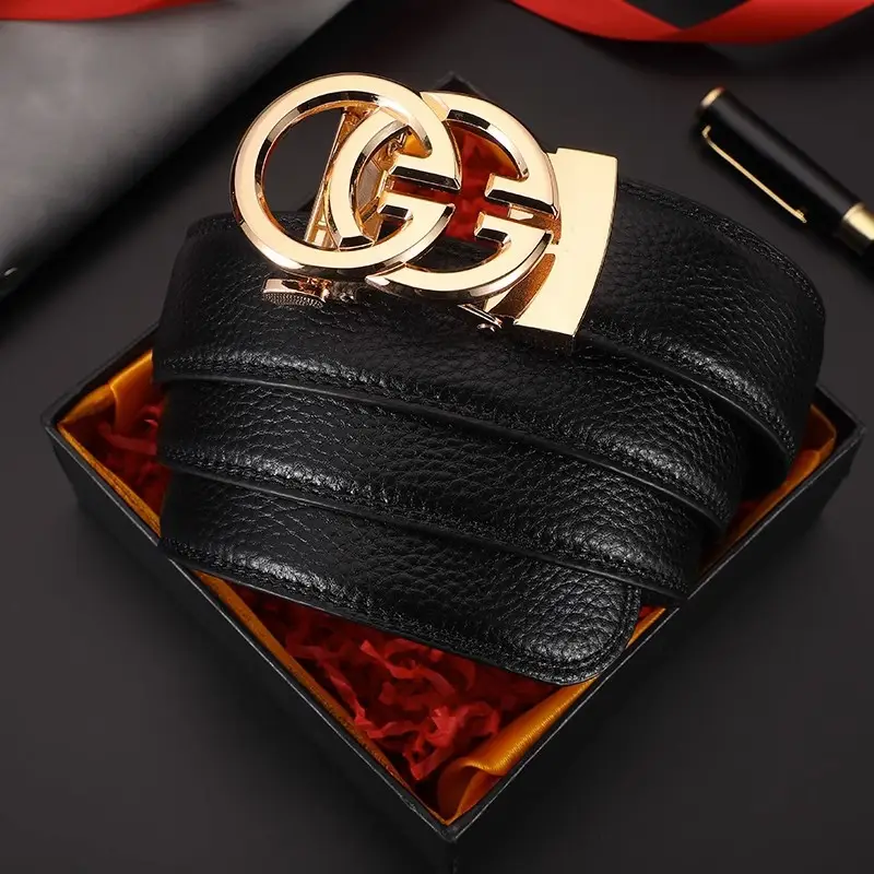 Men's Black Gold GG Belt for Men