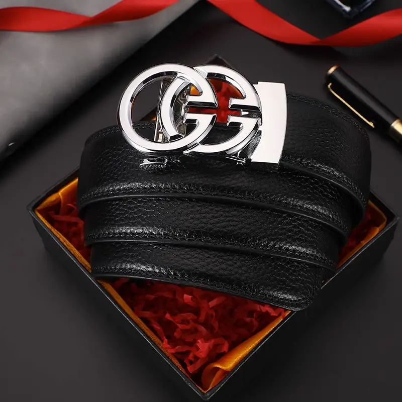 Men's Black Gold GG Belt for Men