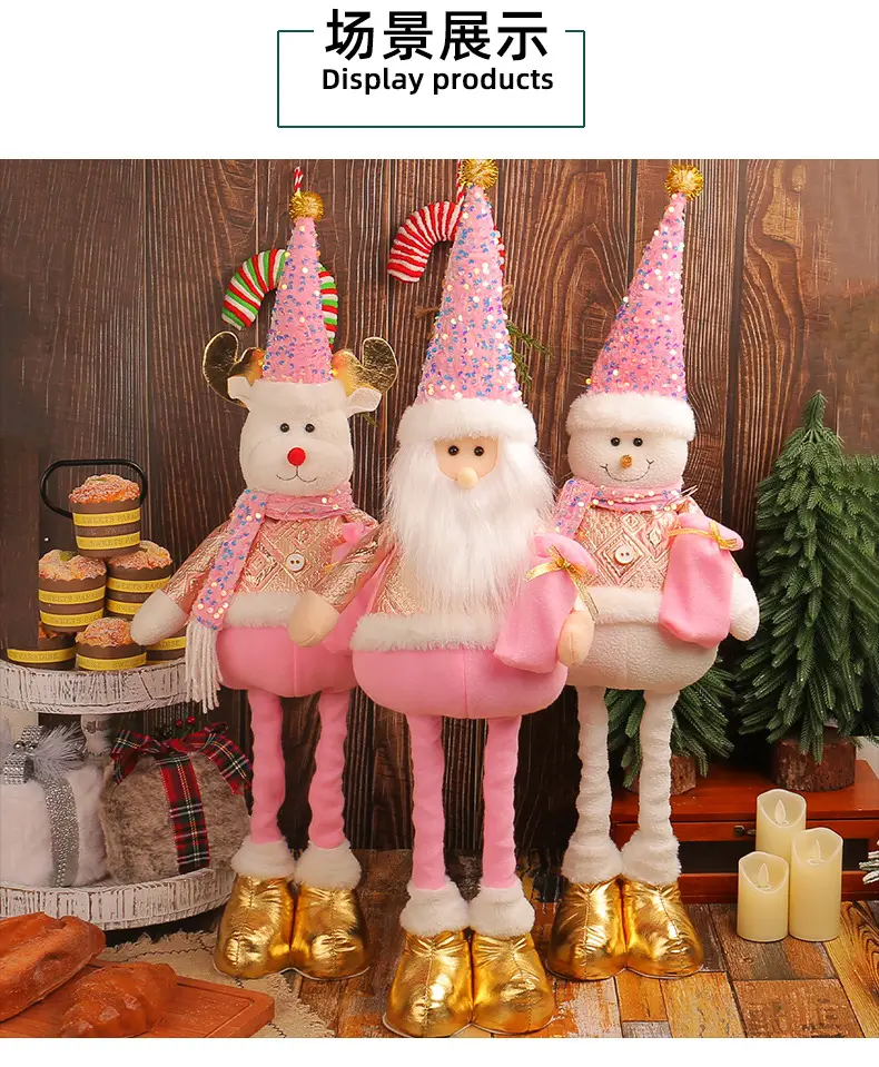 Christmas Snowman Doll 354g Gold Decorative Ornament — feature 5