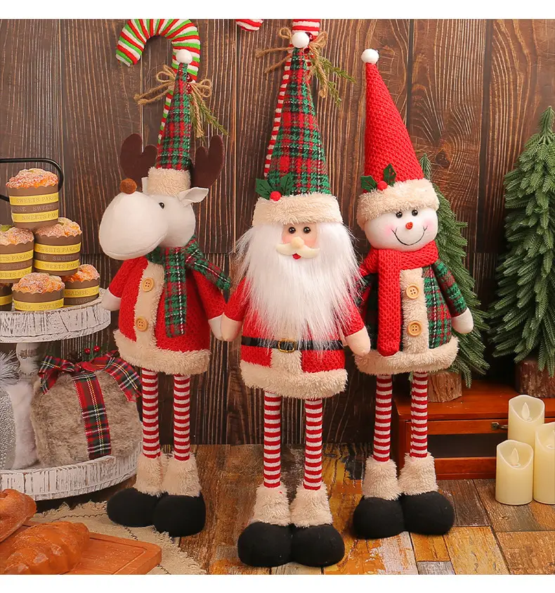 Christmas Snowman Doll 354g Gold Decorative Ornament — feature 8