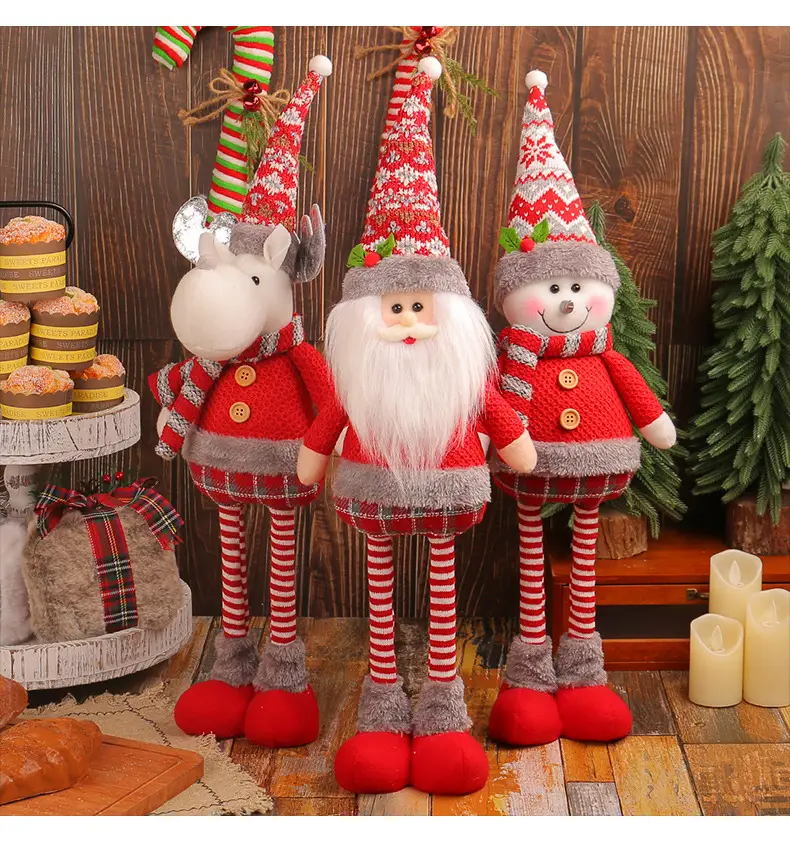 Christmas Snowman Doll 354g Gold Decorative Ornament — feature 9