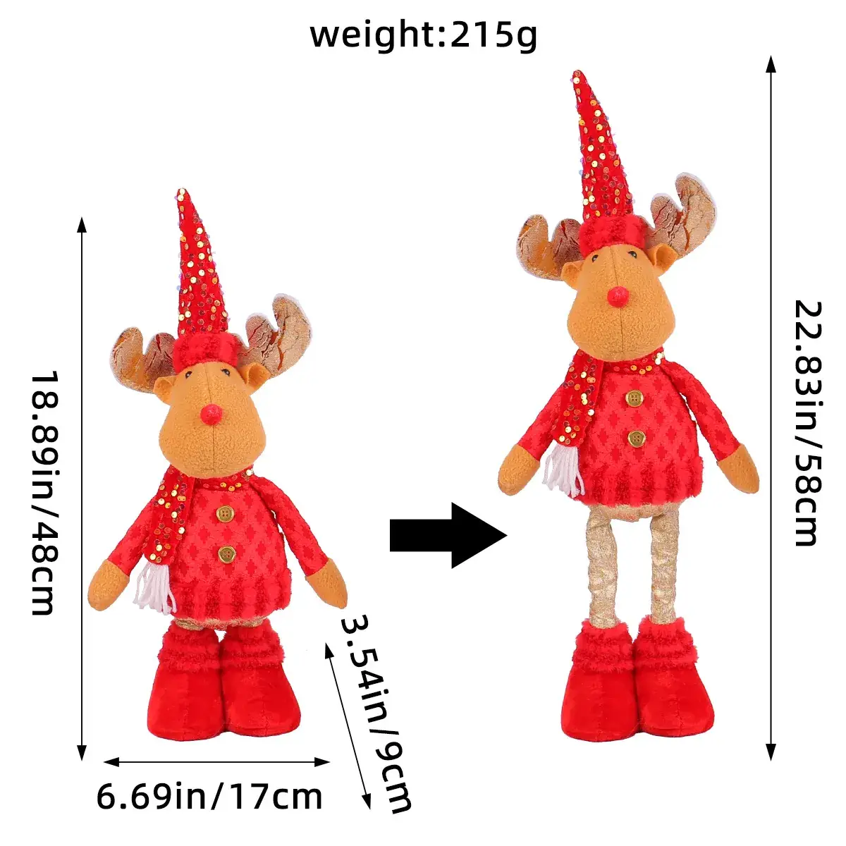 D1-28 red cap red foot telescopic fawn