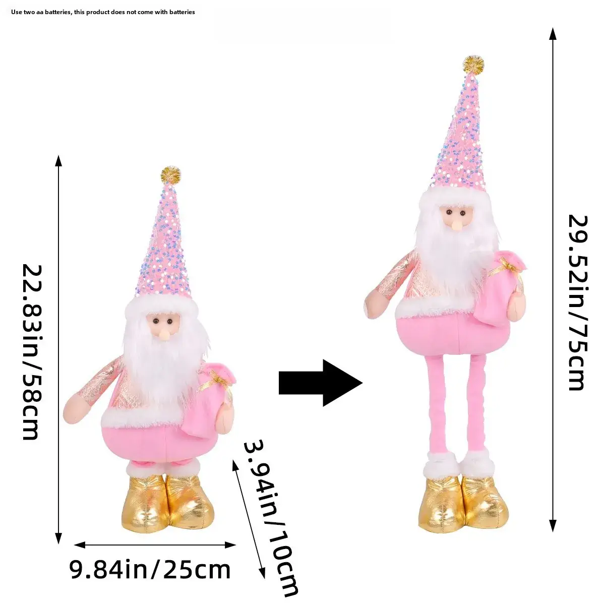 Christmas Snowman Doll 354g Gold Decorative Ornament - Image 15
