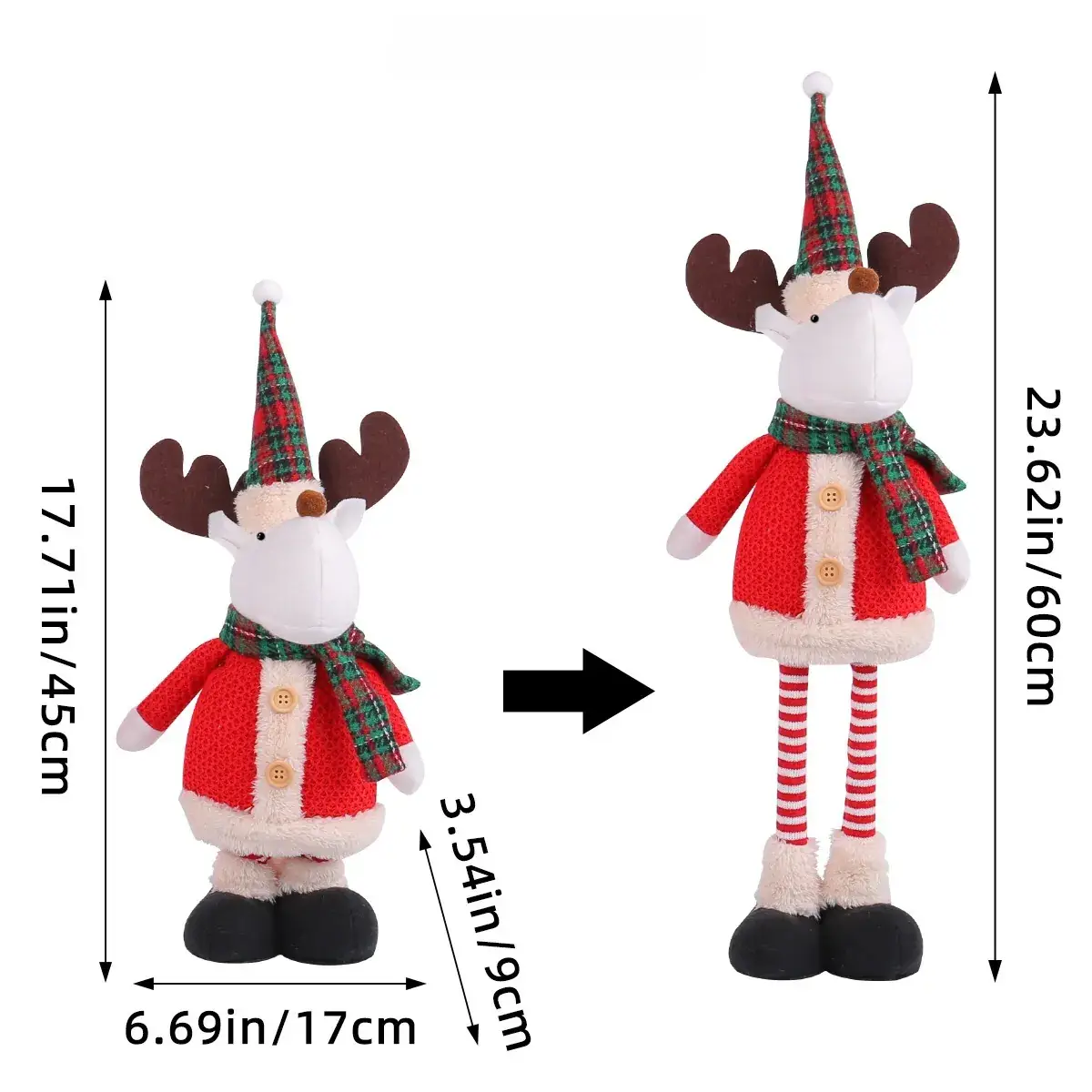 Christmas Snowman Doll 354g Gold Decorative Ornament - Image 20