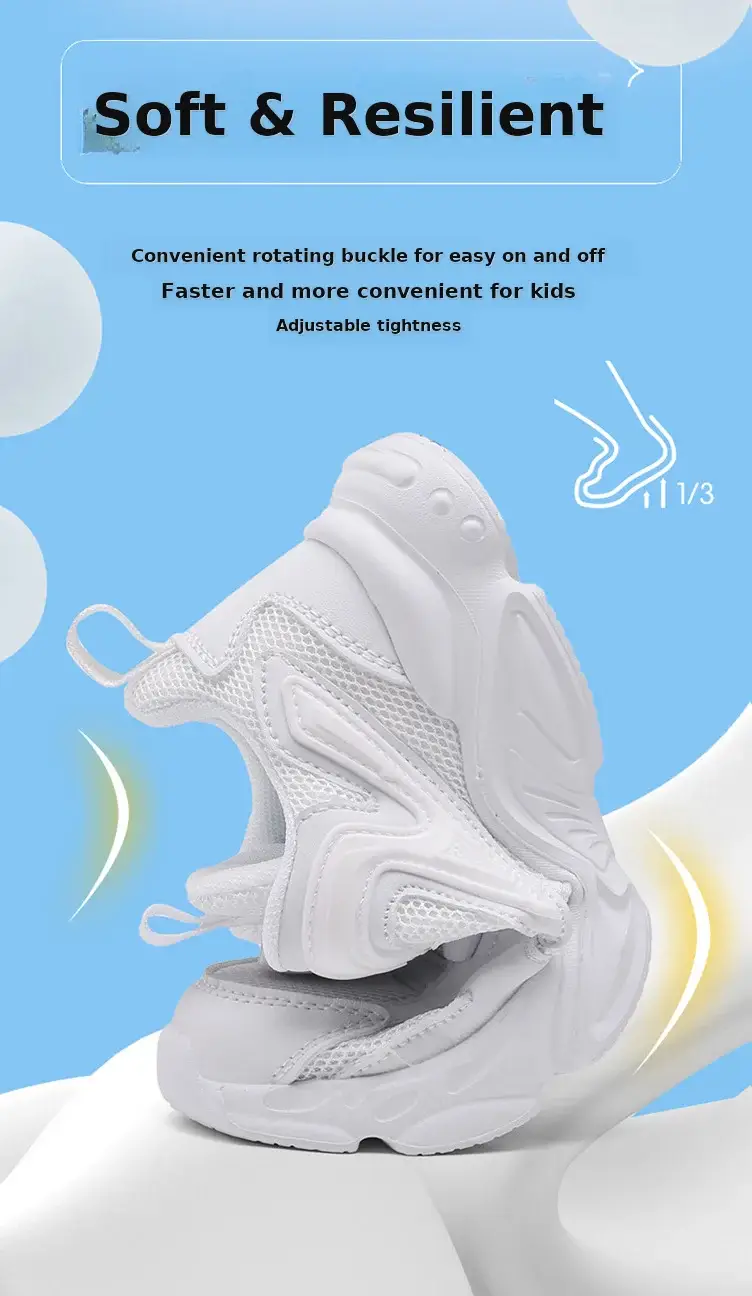 White Mesh Running Sneakers for Boys 2024 — feature 12