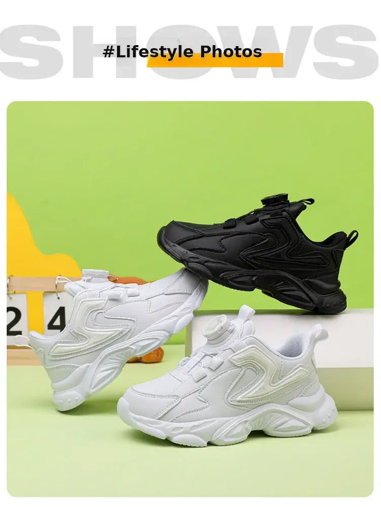 White Mesh Running Sneakers for Boys 2024 — feature 13
