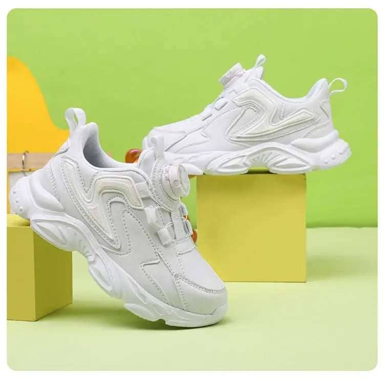 White Mesh Running Sneakers for Boys 2024 — feature 14