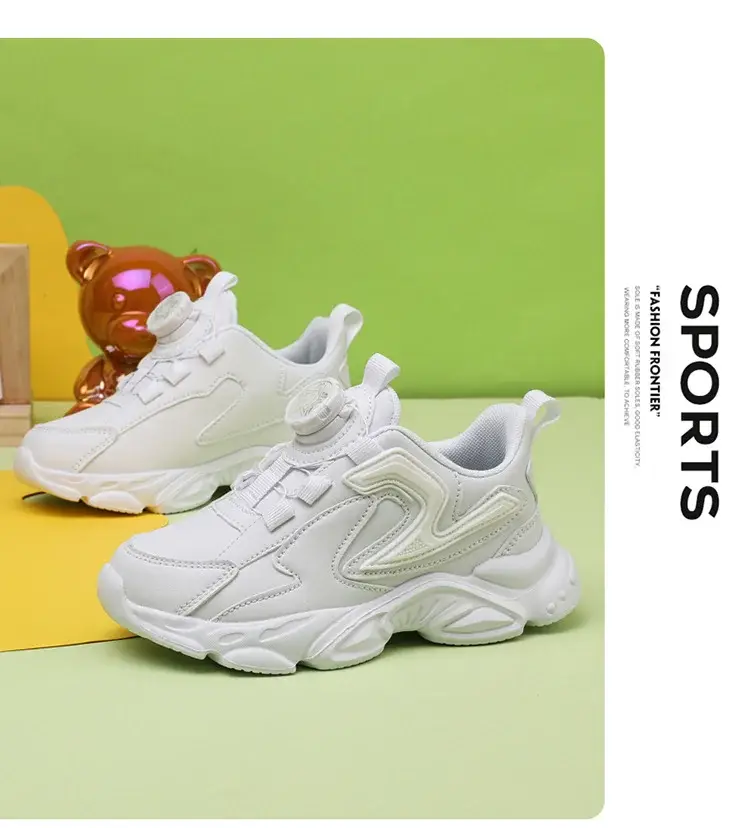 White Mesh Running Sneakers for Boys 2024 — feature 16