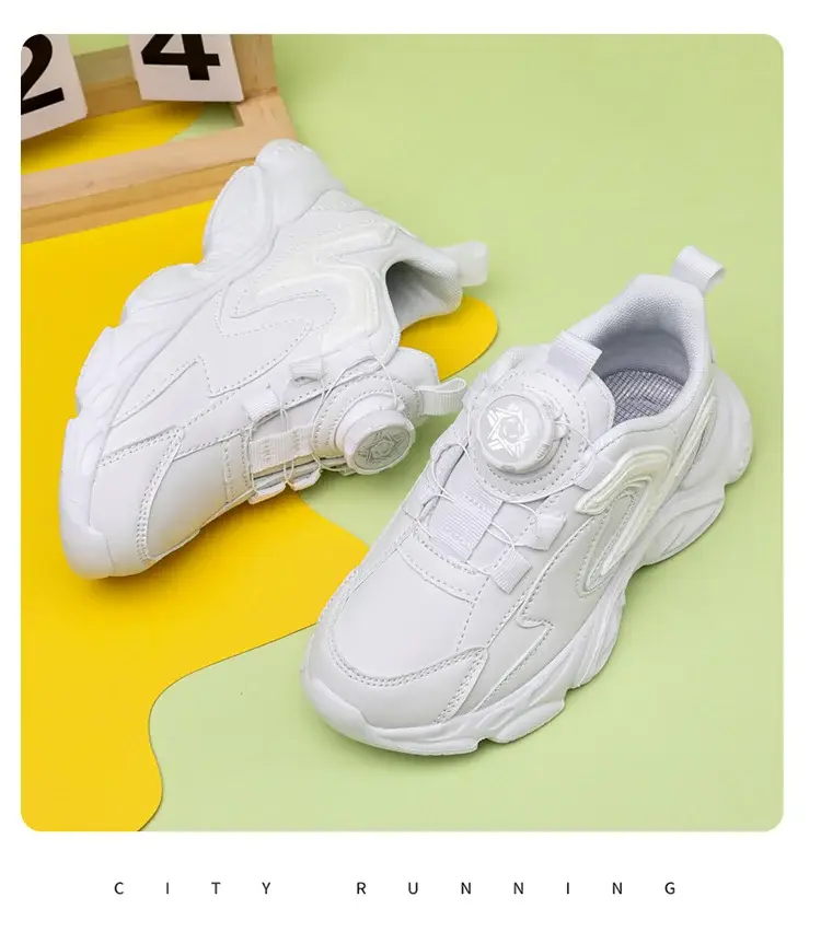 White Mesh Running Sneakers for Boys 2024 — feature 17