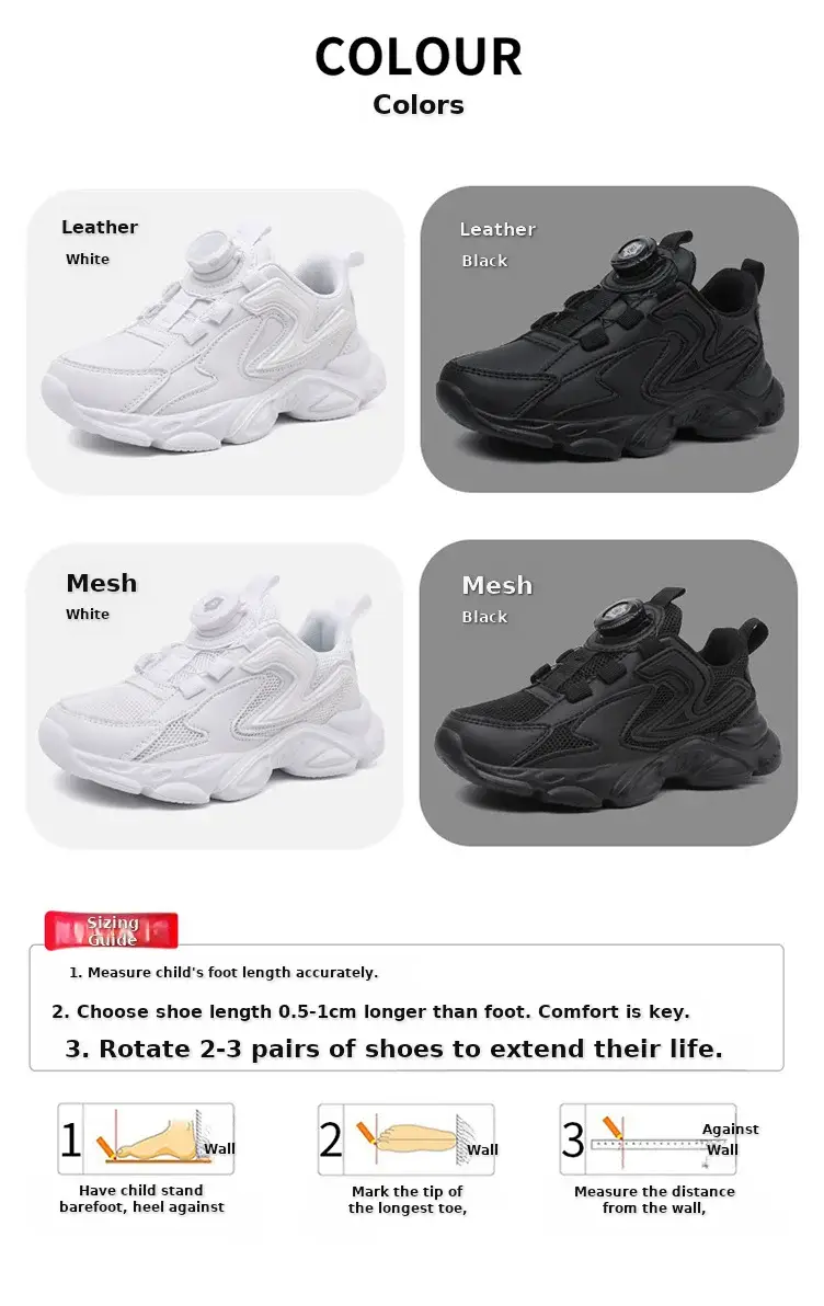 White Mesh Running Sneakers for Boys 2024 — feature 6