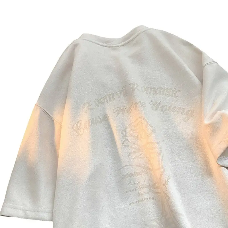 Black Loose Sleeve T-Shirt for Boys Summer Wear