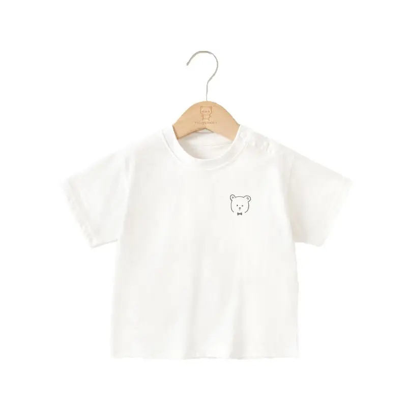 Baby Pink Short Sleeve T-Shirt for Girls Summer Wear
