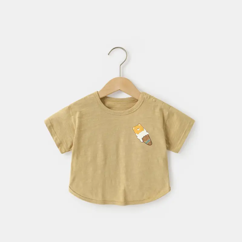 Baby Pink Short Sleeve T-Shirt for Girls Summer Wear