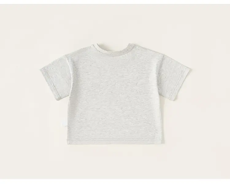 Yubao Boys Black T-Shirt Pocket Letter Print 2024 — feature 21