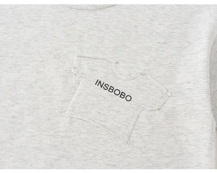 Yubao Boys Black T-Shirt Pocket Letter Print 2024 — feature 24