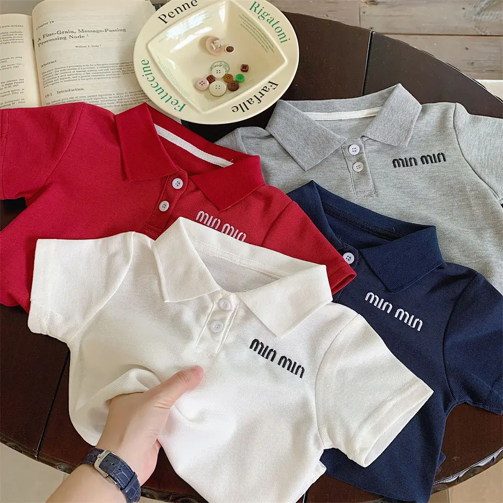 Children's Boys Korean Style Polo T-Shirt 2025 Summer — feature 16