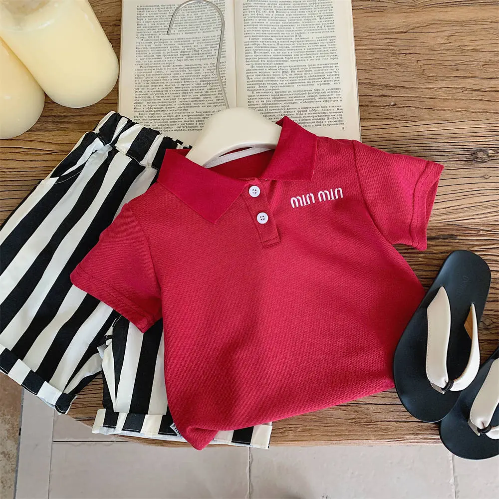 Children's Boys Korean Style Polo T-Shirt 2025 Summer — feature 20