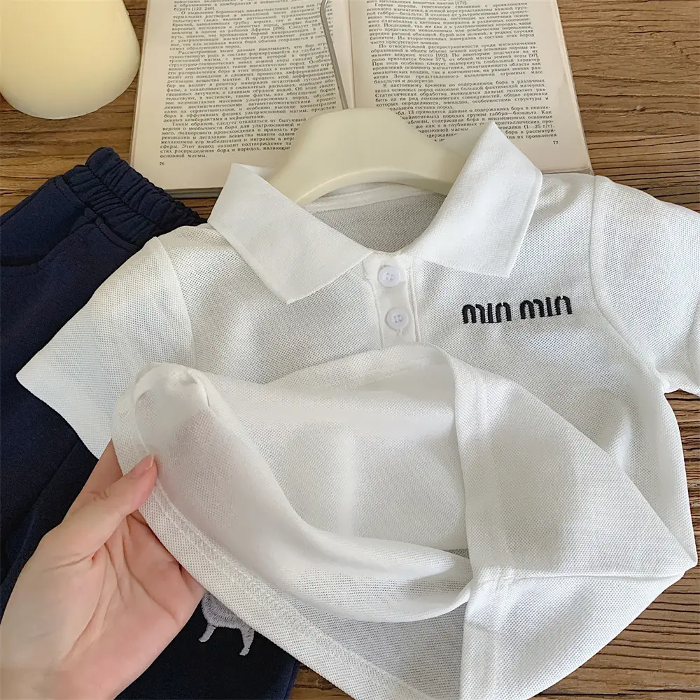 Children's Boys Korean Style Polo T-Shirt 2025 Summer — feature 22
