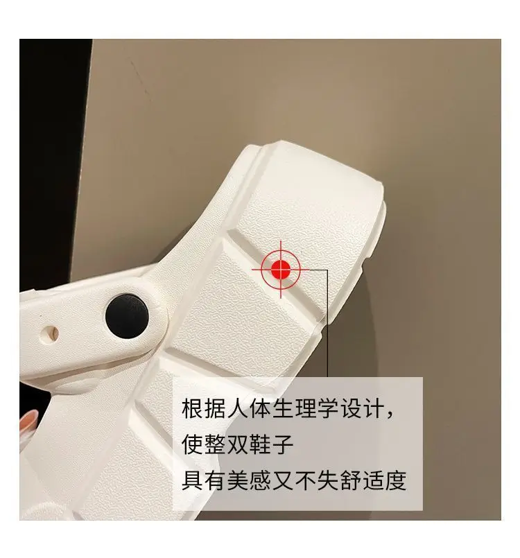 Fairy Style Shoes with Shoes and Shoes for Women 2024 Summer New Style Thick Bottom Bow Two-Wearing Baotou Half Slippers — feature 6