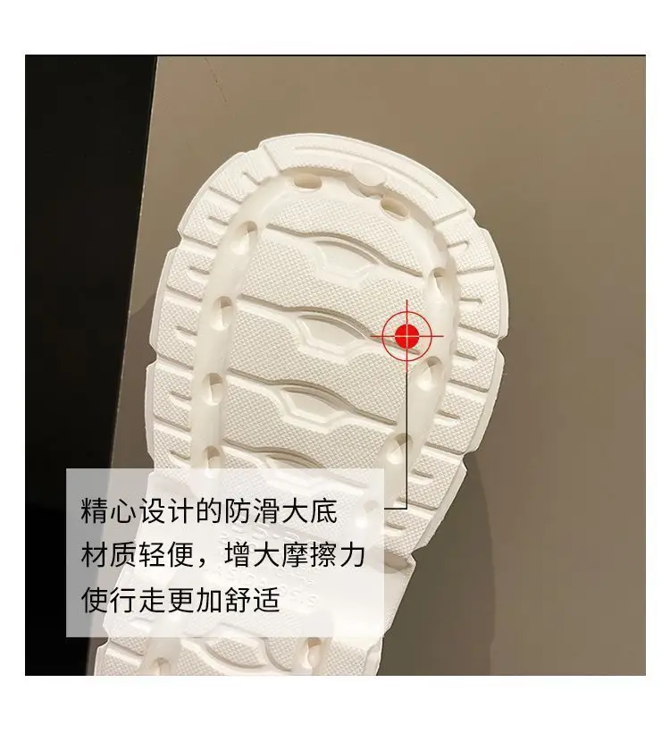 Fairy Style Shoes with Shoes and Shoes for Women 2024 Summer New Style Thick Bottom Bow Two-Wearing Baotou Half Slippers — feature 7