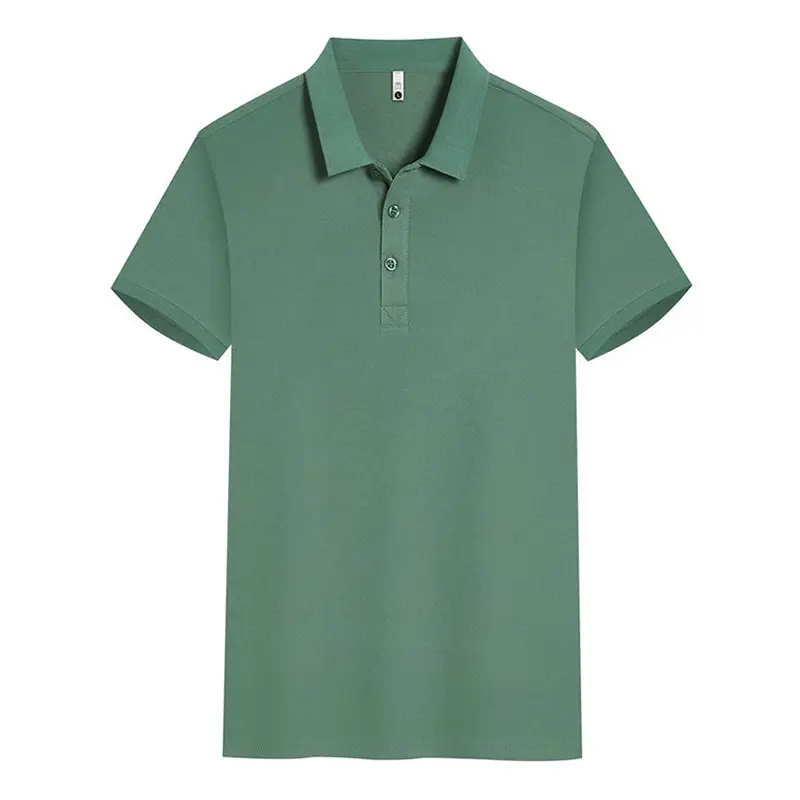 Beige Polo Shirt Men Women Summer Office Wear