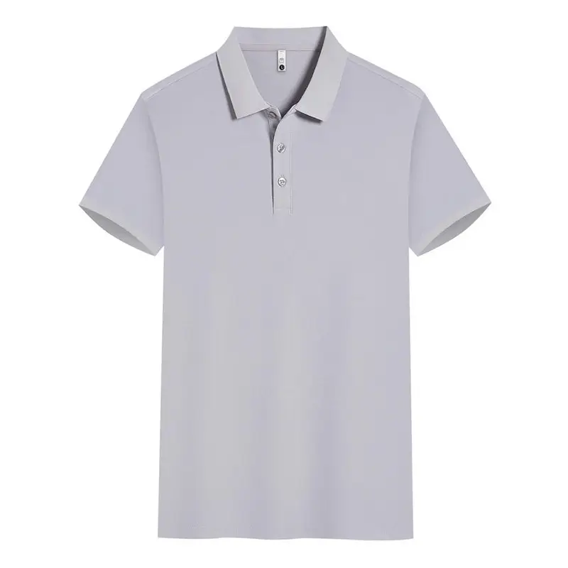 Beige Polo Shirt Men Women Summer Office Wear
