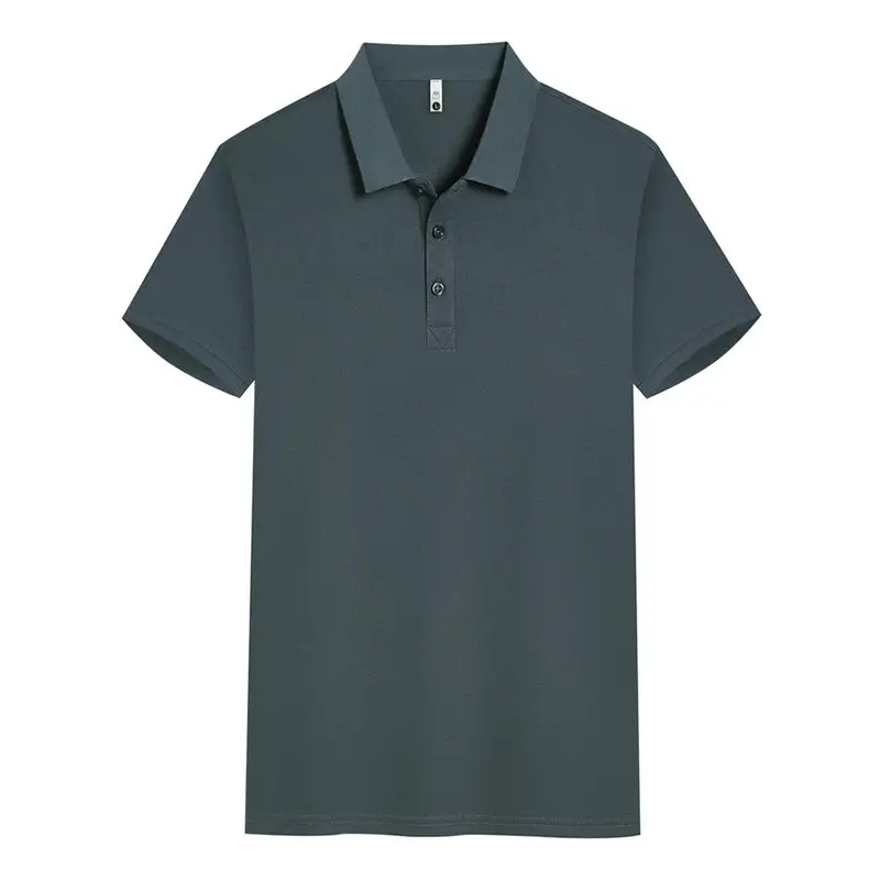 Beige Polo Shirt Men Women Summer Office Wear