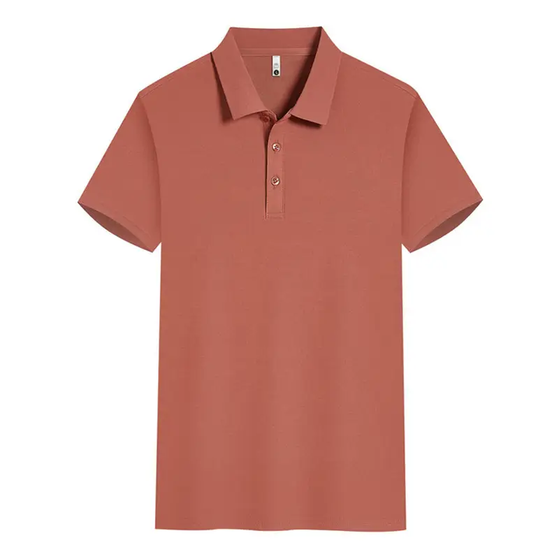 Beige Polo Shirt Men Women Summer Office Wear