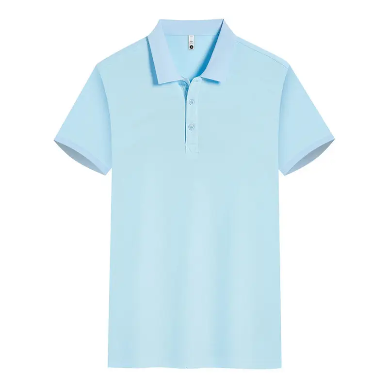 Beige Polo Shirt Men Women Summer Office Wear