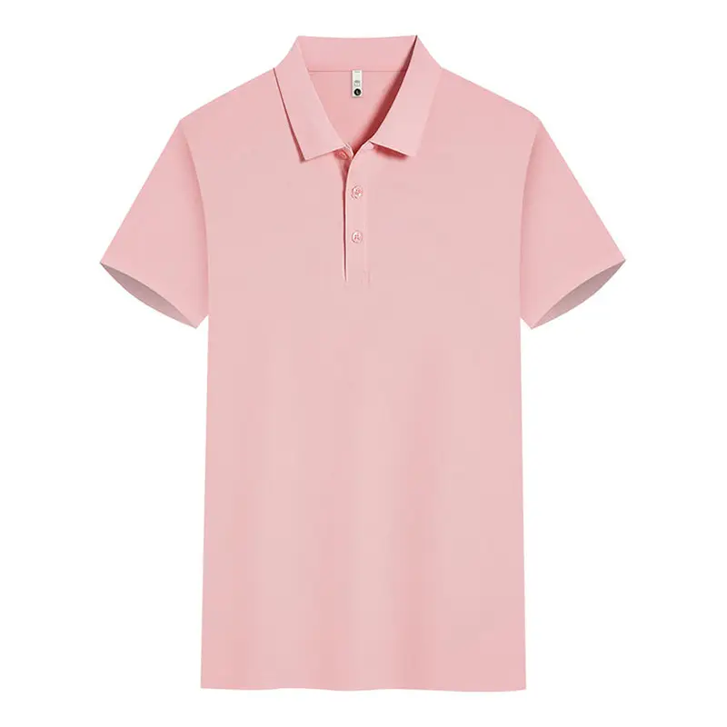 Beige Polo Shirt Men Women Summer Office Wear