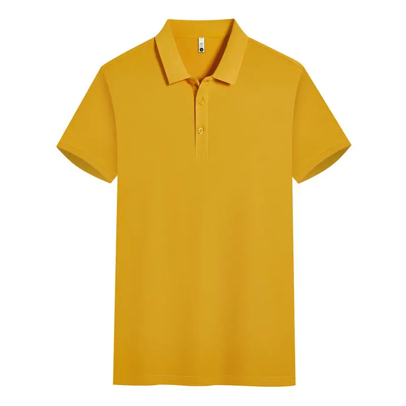 Beige Polo Shirt Men Women Summer Office Wear
