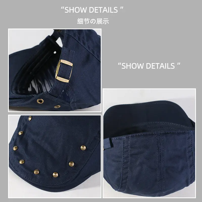 Korean Style Retro Rivet Newsboy Cap Women 2024 - Image 4