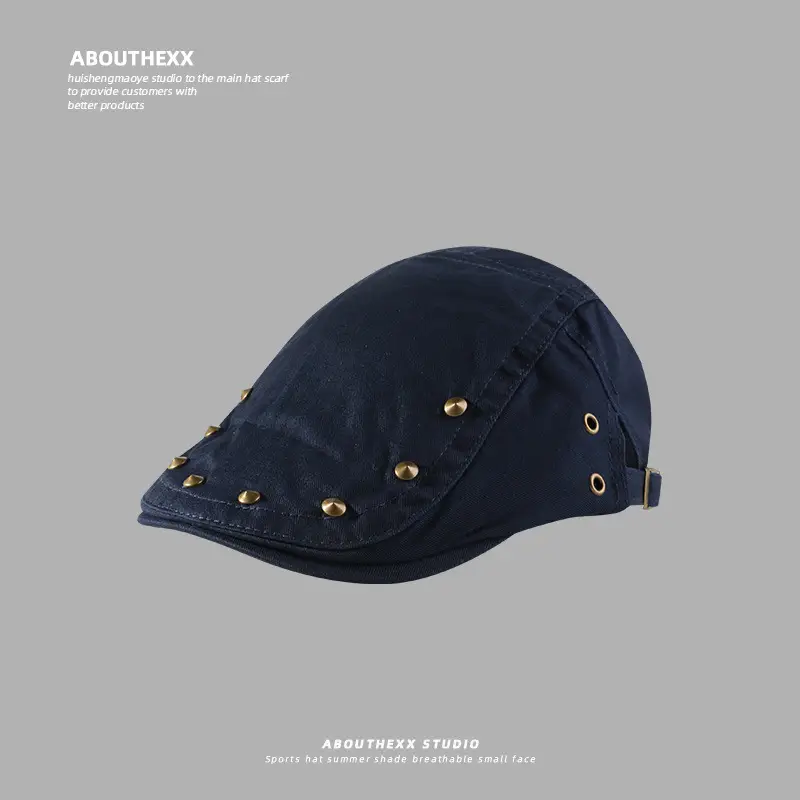 Korean Style Retro Rivet Newsboy Cap Women 2024 — feature 5