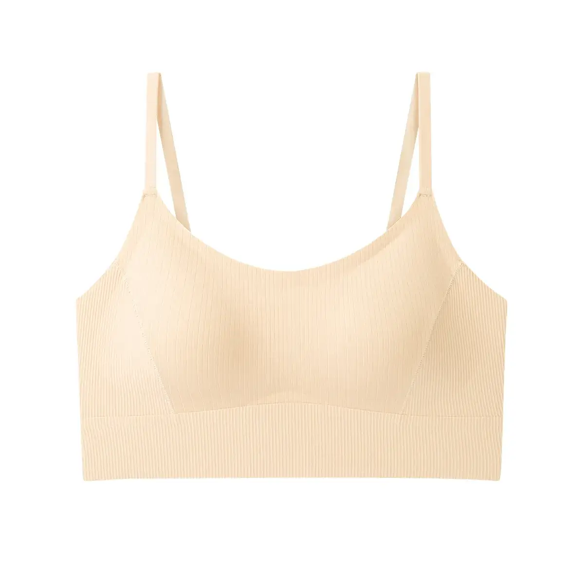 Beige Non-Steel Back Camisole Underwear Women's Small Chest - Image 9