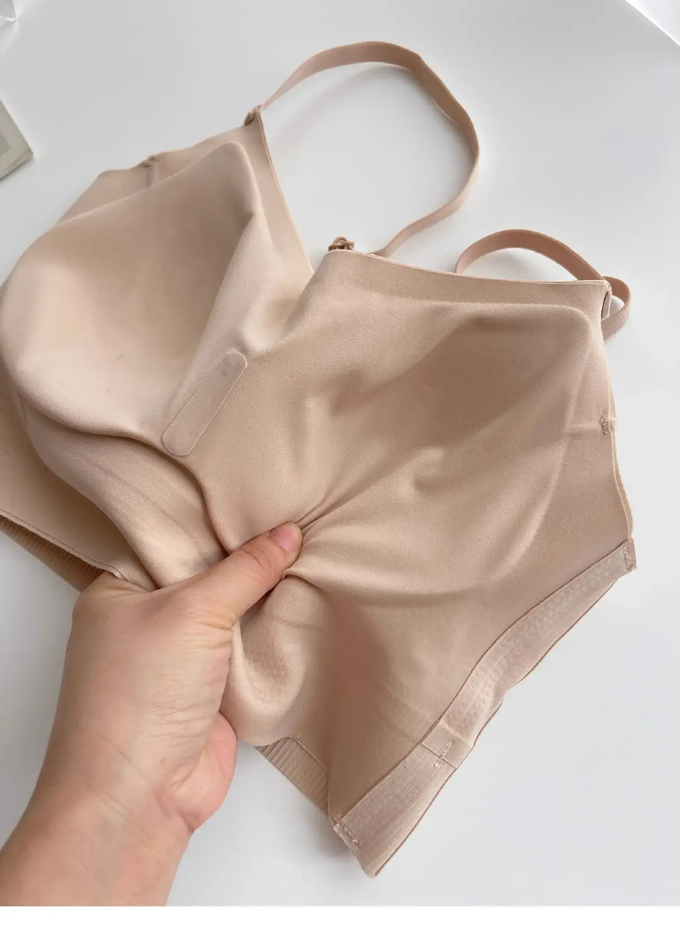 Beige Non-Steel Back Camisole Underwear Women's Small Chest — feature 9